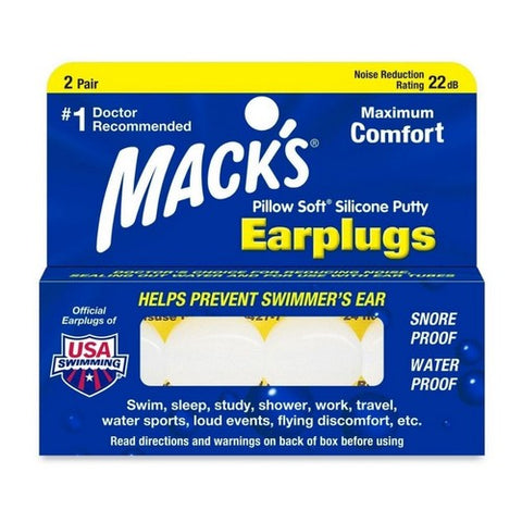 Mack's, Pillow Soft Silicone Putty Earplugs, 2 Pair