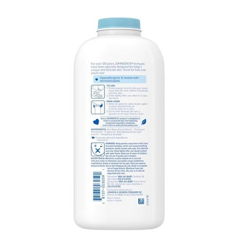 Johnson's, Baby Powder Aloe And Vitamin E, 22 Oz