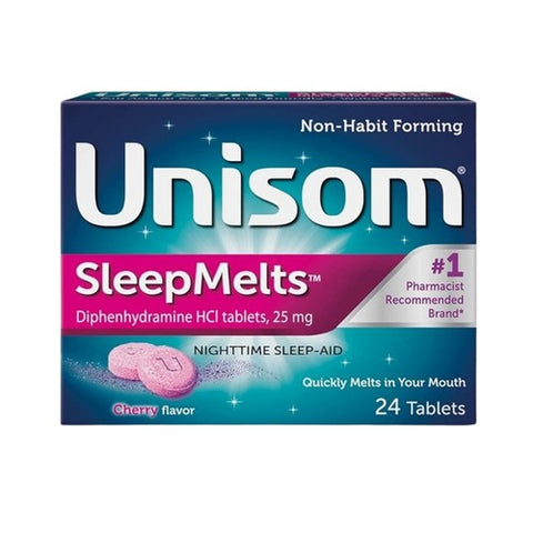 Unisom, Sleep Melts Cherry Flavor, Cherry 24 tabs