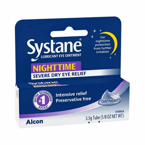 Systane, Nighttime Lubricant Eye Ointment, 3.5 gm