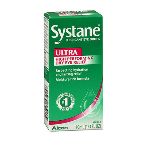 Alcon, Systane Ultra Lubricant Eye Drops, 0.34 Oz
