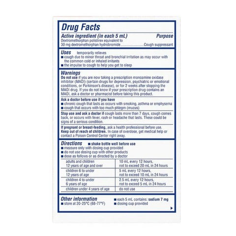 Delsym, Adult 12 Hour Cough Relief, Grape 3 oz