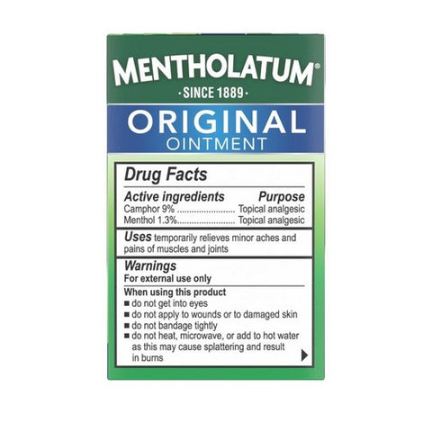 Mentholatum, Topical Analgesic Ointment, 3 oz