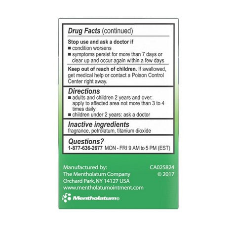 Mentholatum, Topical Analgesic Ointment, 3 oz
