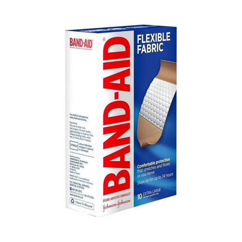 Band-Aid, Flexible Fabric Adhesive Bandages Extra Large, 10 each