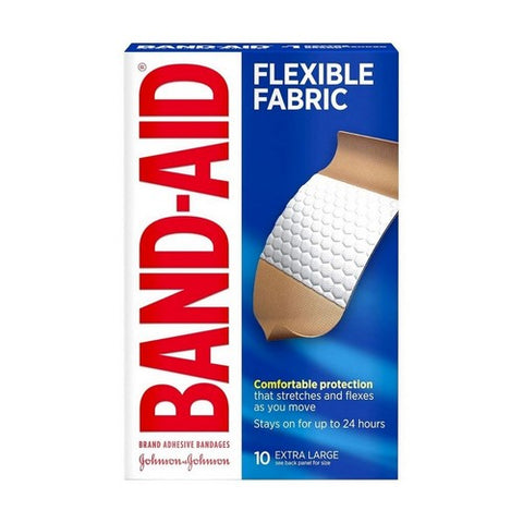 Band-Aid, Flexible Fabric Adhesive Bandages Extra Large, 10 each