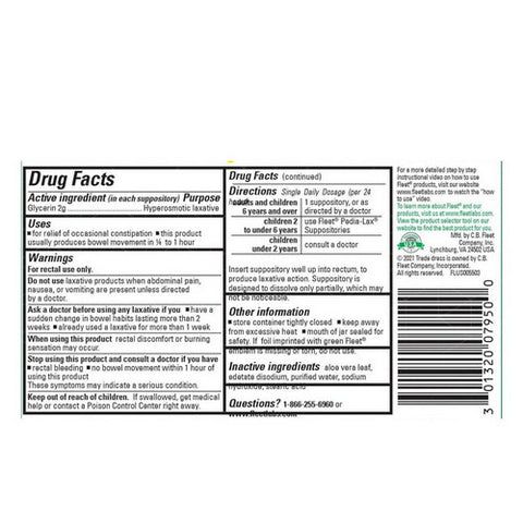 Fleet, Glycerin Suppositories Adult, 50 each