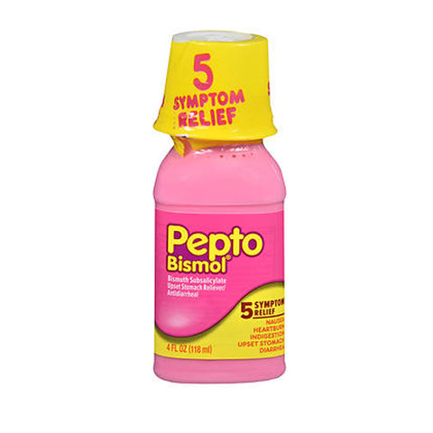 Pepto-Bismol, Upset Stomach Reliever Antidiarrheal Original Liquid, 4 oz