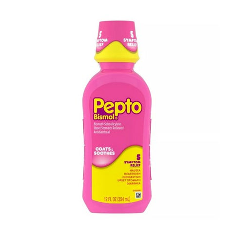 Pepto-Bismol, Upset Stomach Reliever Antidiarrheal, Original 12 oz