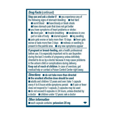 Advil, Advanced Medicine For Pain, 200 mg, 20 Liquid Filled Capsules