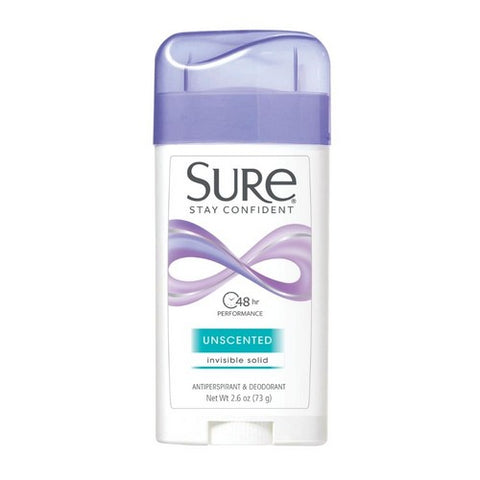 Sure, Anti-Perspirant Deodorant Invisible Solid, 2.6 Oz