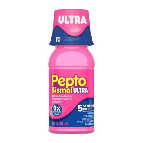 Pepto-Bismol, Maximum Strength Liquid Upset Stomach Reliever Antidiarrheal, 4 oz