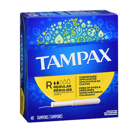 Tampax, Tampons With Flushable Applicator Regular Absorbancy, 40 each