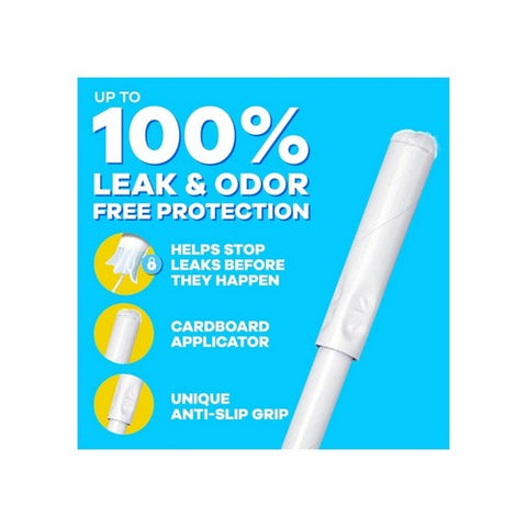 Tampax, Tampons With Flushable Applicator Super Absorbancy, 40 each