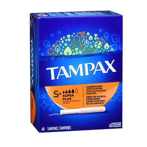 Tampax, Tampons With Flushable Applicator Super Plus Absorbency, 40 each