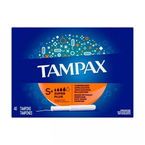 Tampax, Tampons With Flushable Applicator Super Plus Absorbency, 40 each