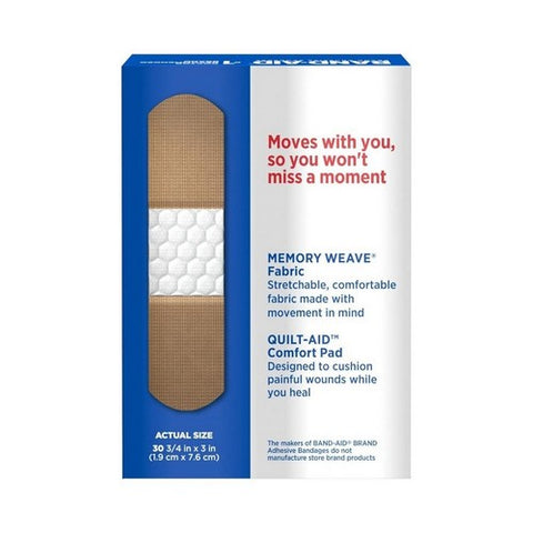 Band-Aid, Flexible Fabric Adhesive Bandages All One Size, 30 each