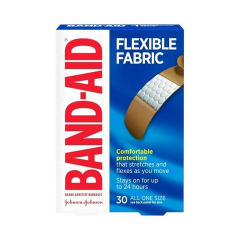 Band-Aid, Flexible Fabric Adhesive Bandages All One Size, 30 each