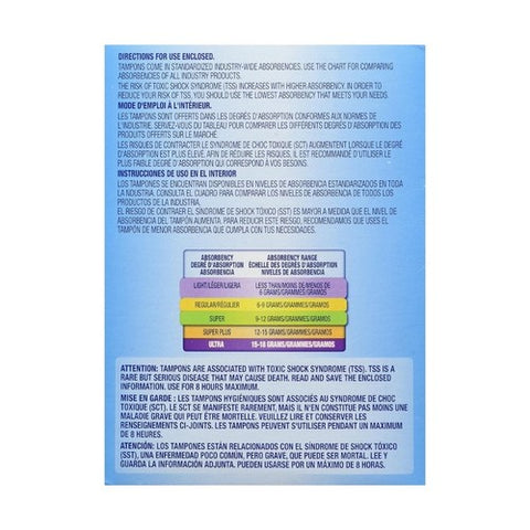 Tampax, Tampons Multipax Flushable Applicator Regular/Super/Lites, 40 each