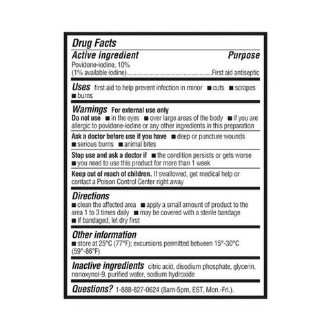 Betadine, Solution Antiseptic, 8 oz
