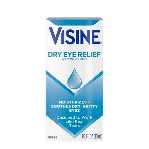 Visine, Tears Dry Eye Relief Drops, Count of 1