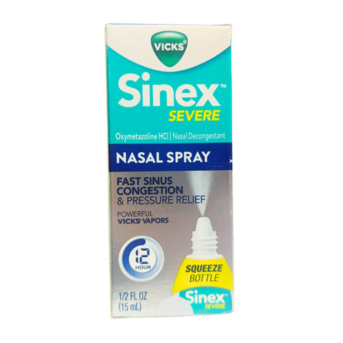 Vicks, Sinex Severe Oxymetazoline Hcl Nasal Spray Original, 0.5 Oz