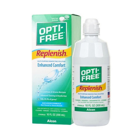 Alcon, Laboratories Opti-Free Replenish Multi-Purpose Disinfecting Solution, 10 Oz