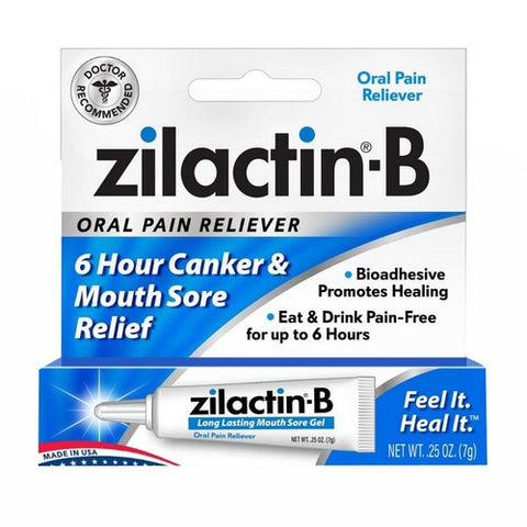 Zilactin, Blairex Zilactin-B Mouth Sore Gel, 0.25 oz