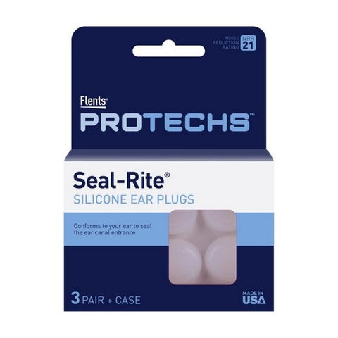 Flents, Seal-Rite Silicone Ear Plugs, 3 pair