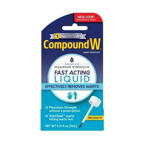Med Tech Products, Compound W Wart Remover - Maximum Strength Liquid, 0.31 oz