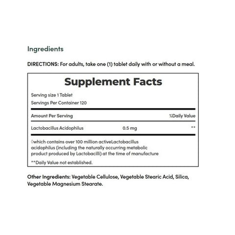 Nature's Bounty, Natures Bounty Acidophilus, 120 caps