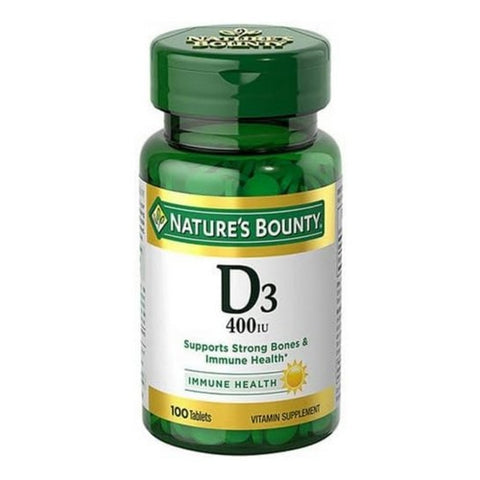 Sundown Naturals, Natures Bounty Vitamin D, 400 IU, 100 tabs