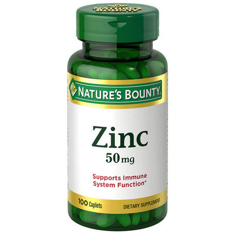 Nature's Bounty, Natures Bounty Chelated Zinc, 50 mg, 100 Count