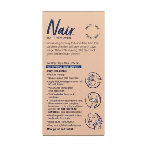 Nairns, Nair Hair Remover Face Cream Moisturizing, 2 oz