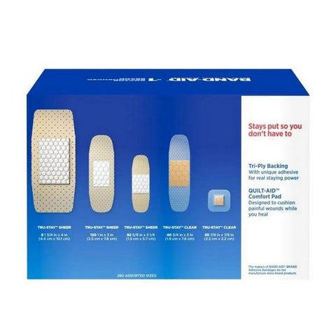 Band-Aid, Adhesive Bandages Variety Pack Assorted Sizes, Box Of 1