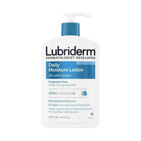 Lubriderm, Daily Moisture Lotion, Fragrance Free 16 Oz