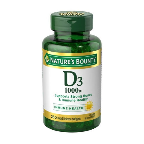 Nature's Bounty, D3 High Potency, 1000 IU, 250 Count