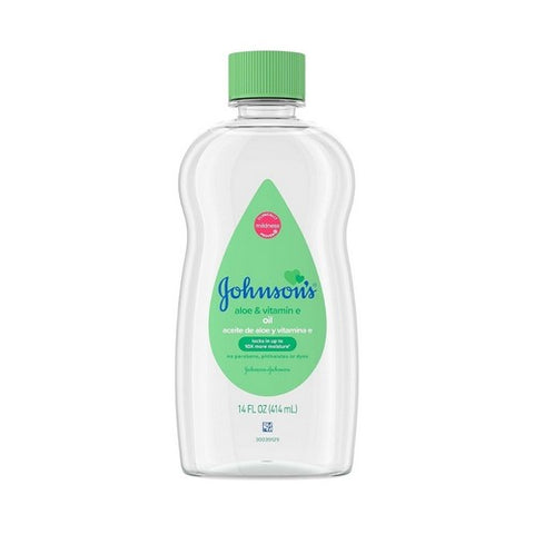 Johnson's, Johnsons Baby Oil With Aloe Vera Vitamin E, 14 Oz