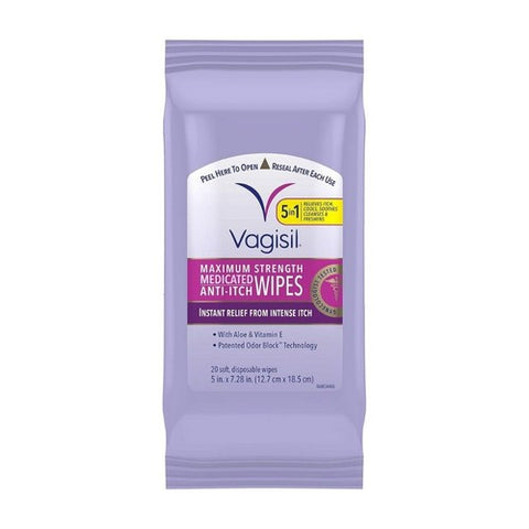 Vagisil, Anti-Itch Medicated Wipes, 20 each