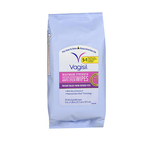Vagisil, Anti-Itch Medicated Wipes, 20 each