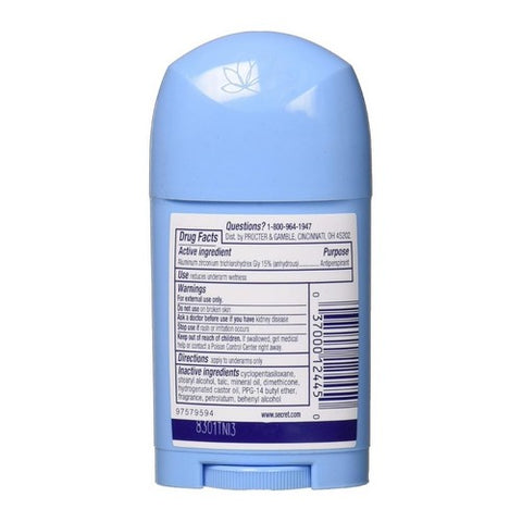 Secret, Anti-Perspirant Deodorant Wide Solid, Shower Fresh 1.7 oz