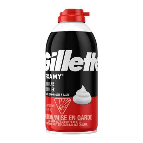 Gillette, Foamy Shave Foam Regular, 11 oz