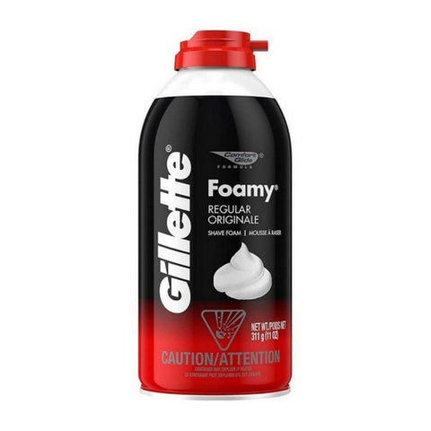 Gillette, Foamy Shave Foam Regular, 11 oz