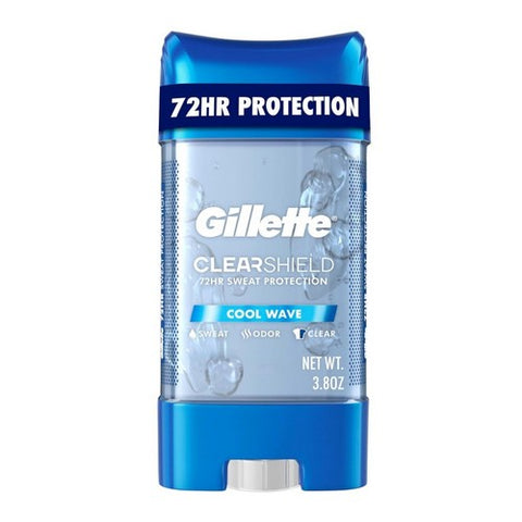 Gillette, Anti-Perspirant Deodorant Clear Gel Cool Wave, 4 oz