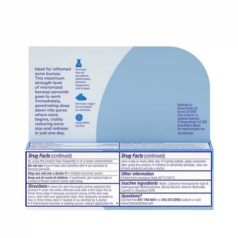 Clean & Clear, Johnsons Clean & Clear Persa-Gel 10, 1 oz