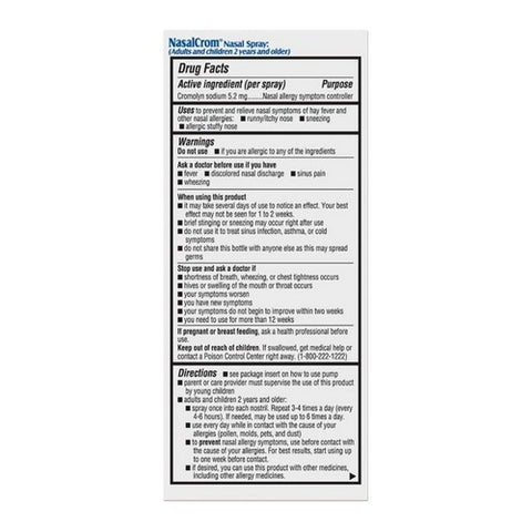 Nasalcrom, Nasal Spray Allergy Symptom Controller, 0.88 oz