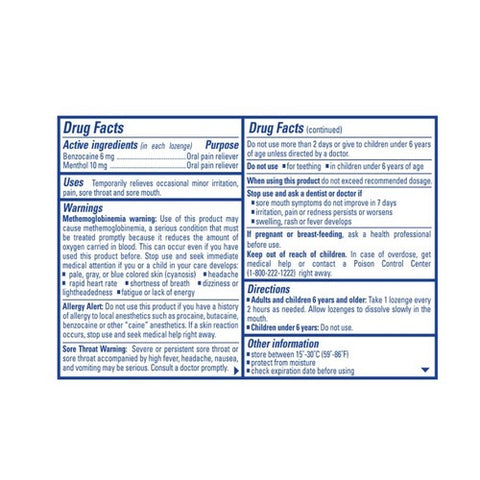 Chloraseptic, Sore Throat Lozenges, Citrus 18 each