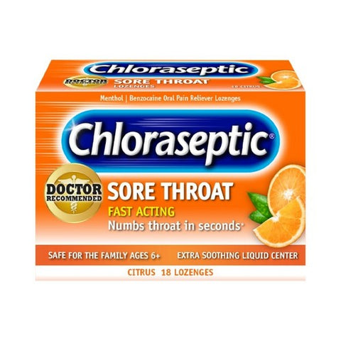 Chloraseptic, Sore Throat Lozenges, Citrus 18 each