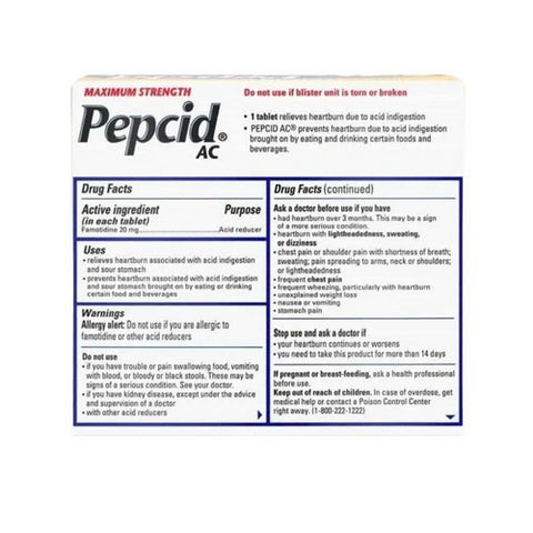 Pepcid, Ac Maximum Strength Acid Reducer, 8 tabs