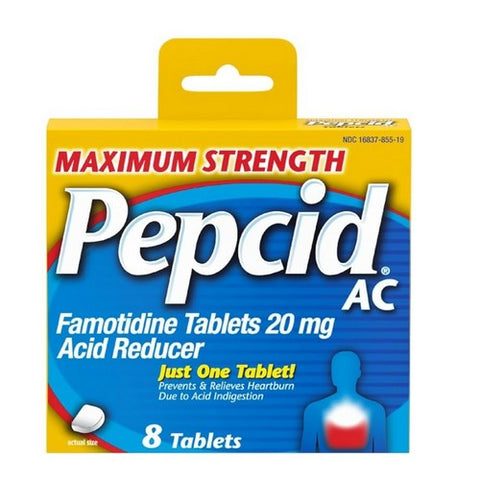 Pepcid, Ac Maximum Strength Acid Reducer, 8 tabs